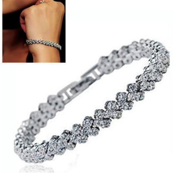 Beautiful Rhinestone Chain Bracelets - Picture 4 of 11